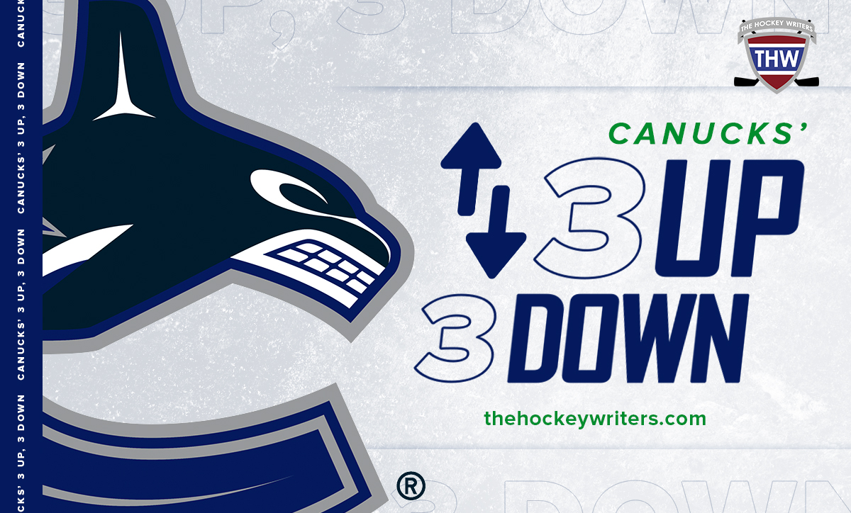 Canucks' 3 Up, 3 Down: Demko, O'Connor, DeBrusk, Special Teams & More - The Hockey Writers -