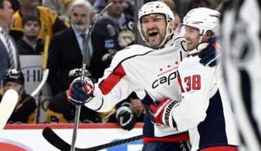 Watch: Capitals' Alex Ovechkin uses blind backhander for goal No. 900