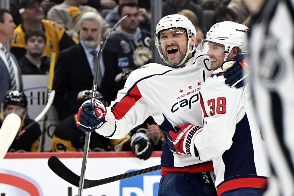 Watch: Capitals' Alex Ovechkin uses blind backhander for goal No. 900
