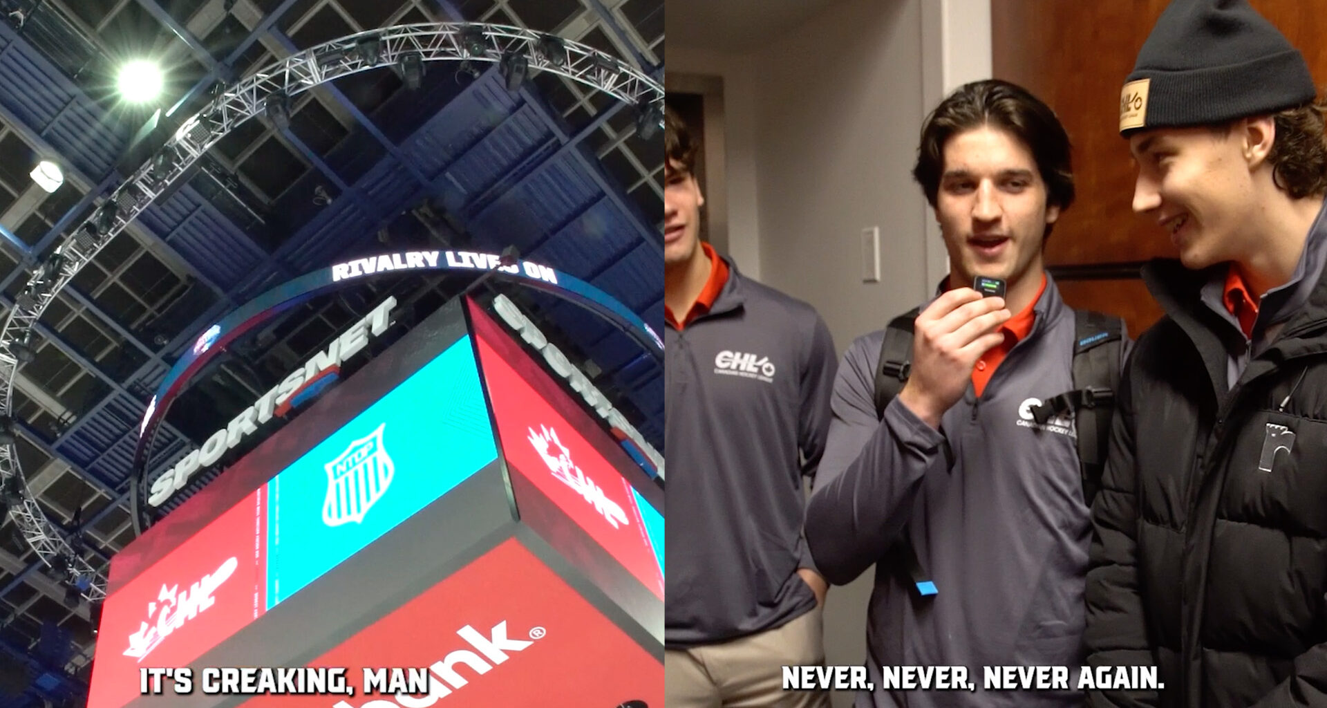 NHL Draft Prospects Walk Saddledome Catwalk | CHL USA Prospects Challenge