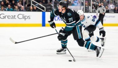 Celebrini Scores Hat Trick, Sharks Win It 3-2 in OT!