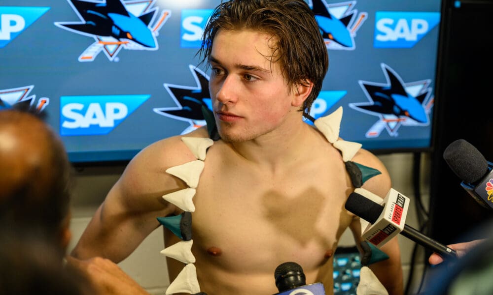 Sharks Locker Room: Celebrini Debuts Team Player of the Game Award...And What's Important?