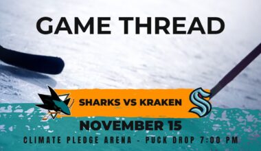 Sharks at Kraken game 19: Lines, game thread and how to watch