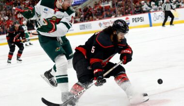Minnesota Wild fall to Carolina Hurricanes 4-3