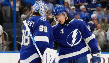 Andrei Vasilevskiy stops 32 shots, Tampa Bay Lightning beat Calgary Flames for fifth straight victory
