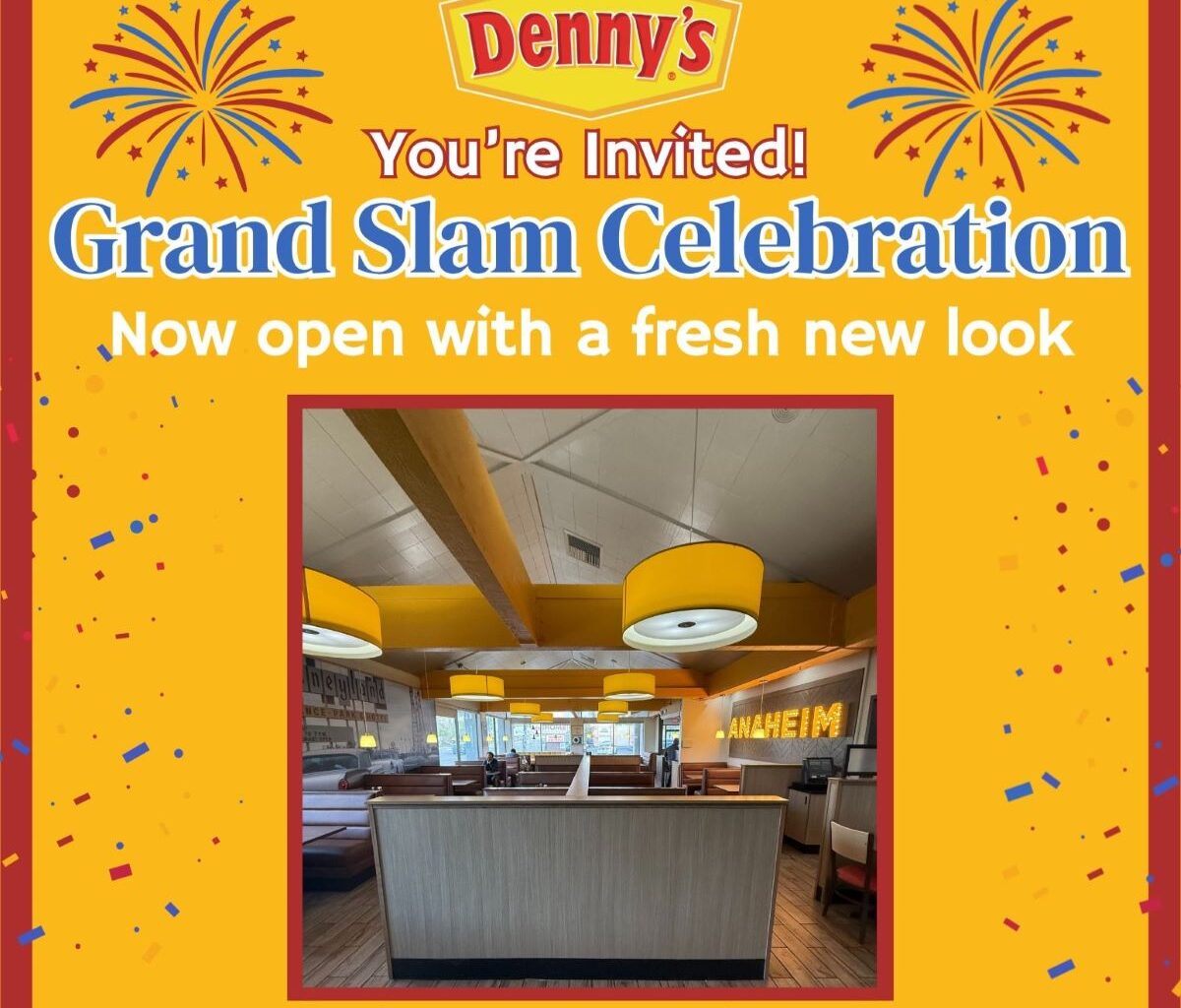 Denny’s Anaheim celebrates grand reopening with special giveaways and one-day meal deals