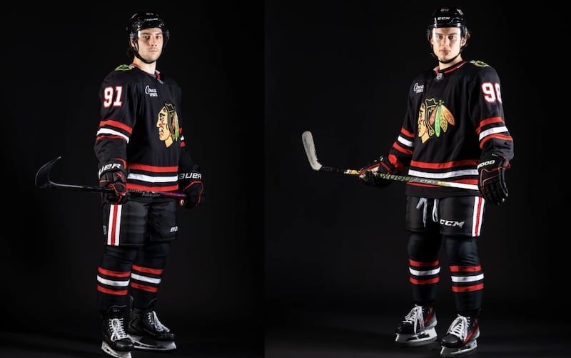 Blackhawks black alternate jerseys