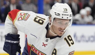 Florida Panthers Matthew Tkachuk is skating again, but no set return date