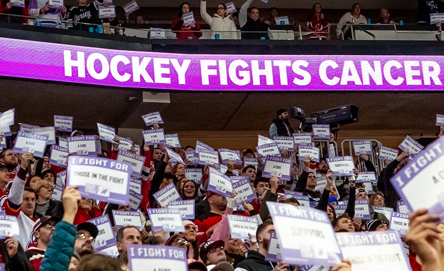 On Nov. 25, Hockey Fights Cancer Night at Prudential Center, the New Jersey Devils hosted 13-year-old Charlie Shomers, a cancer patient and lifelong Devils fan.