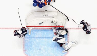 Blue Jackets overcome sluggish start, then fritter away late lead in loss to Islanders