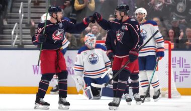 Mathieu Olivier, Blue Jackets hold on to beat Edmonton days after heartbreaker