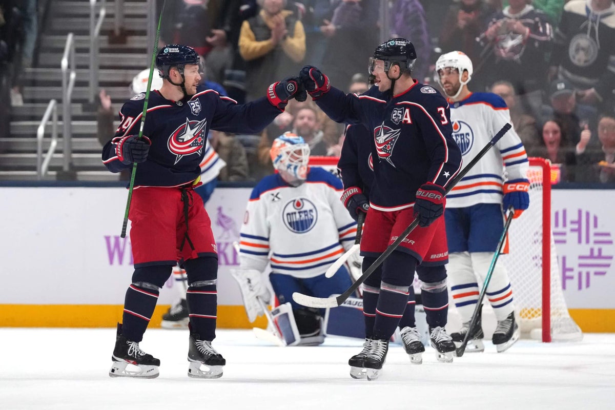 Mathieu Olivier, Blue Jackets hold on to beat Edmonton days after heartbreaker