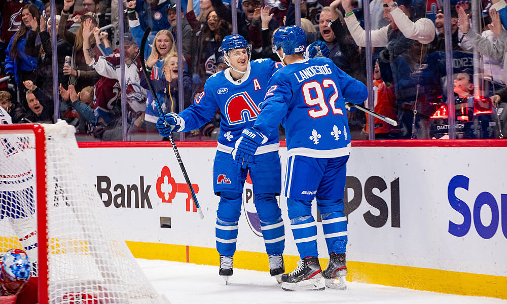 Gabriel Landeskog scores two goals, Avalanche blast the Canadiens