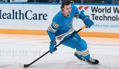 Hunter Skinner Makes NHL Debut