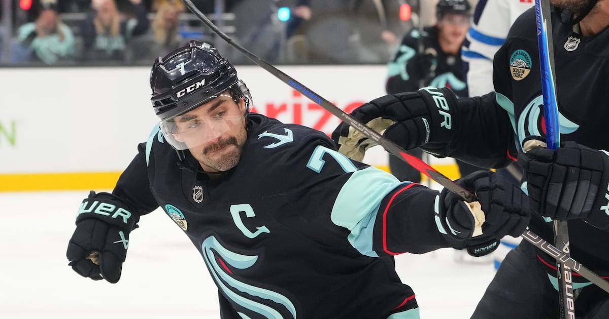 Jordan Eberle scores twice in third period as Seattle Kraken take victory over Winnipeg Jets