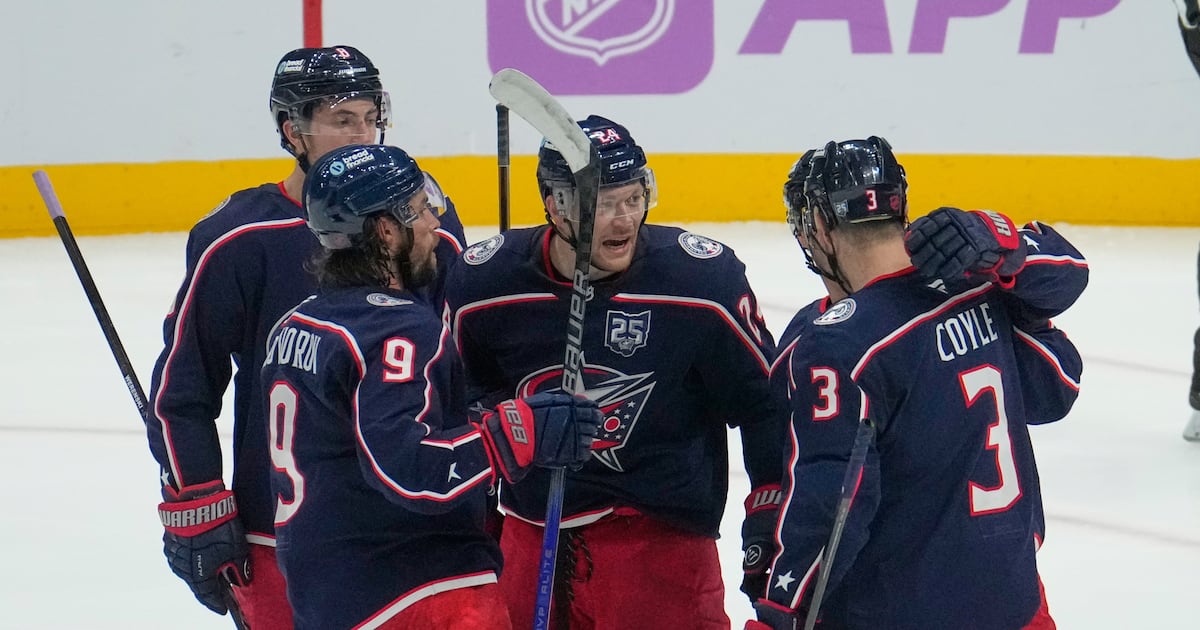 Mathieu Olivier scores twice to help lift Columbus Blue Jackets past Edmonton Oilers