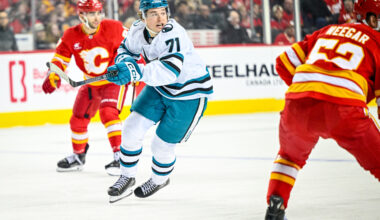 San Jose Sharks forward Macklin Celebrini
