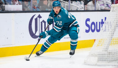 San Jose Sharks forward William Eklund