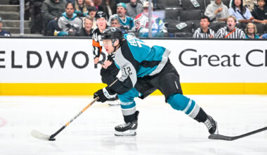 San Jose Sharks forward William Eklund