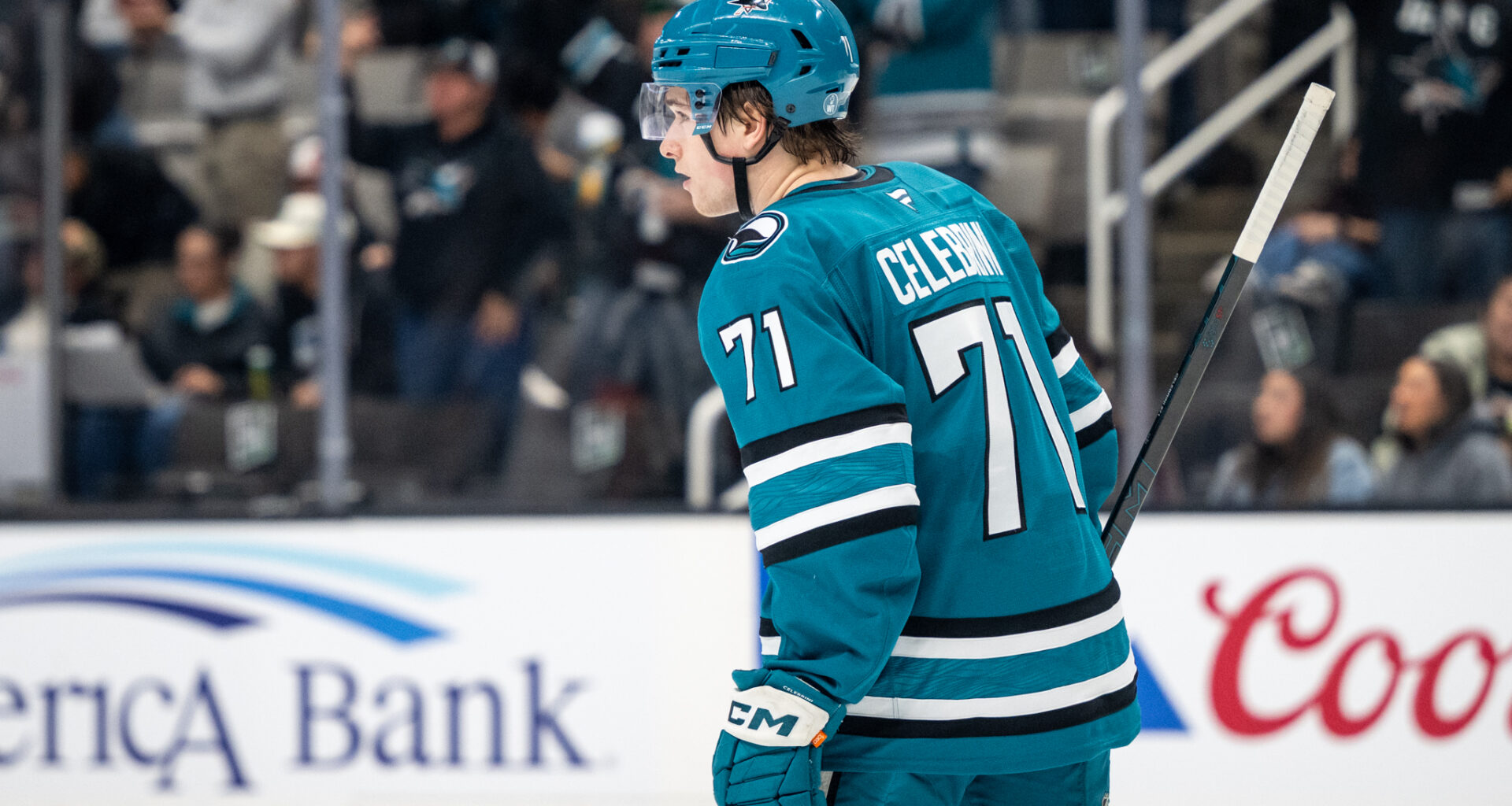 San Jose Sharks forward Macklin Celebrini