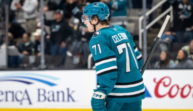 San Jose Sharks forward Macklin Celebrini