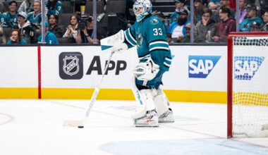 San Jose Sharks goalie Alex Nedeljkovic