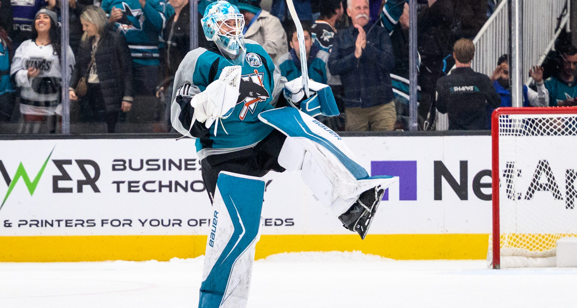 San Jose Sharks goalie Yaroslav Askarov