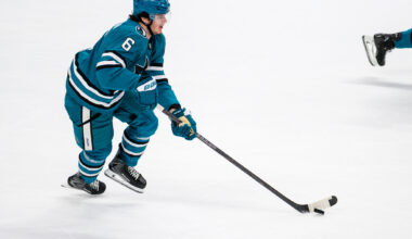 San Jose Sharks defenseman Sam Dickinson