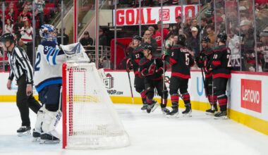 Seth Jarvis' Hat Trick Leads Hurricanes to 5-1 Win Over Jets - The Hockey Writers - Carolina Hurricanes