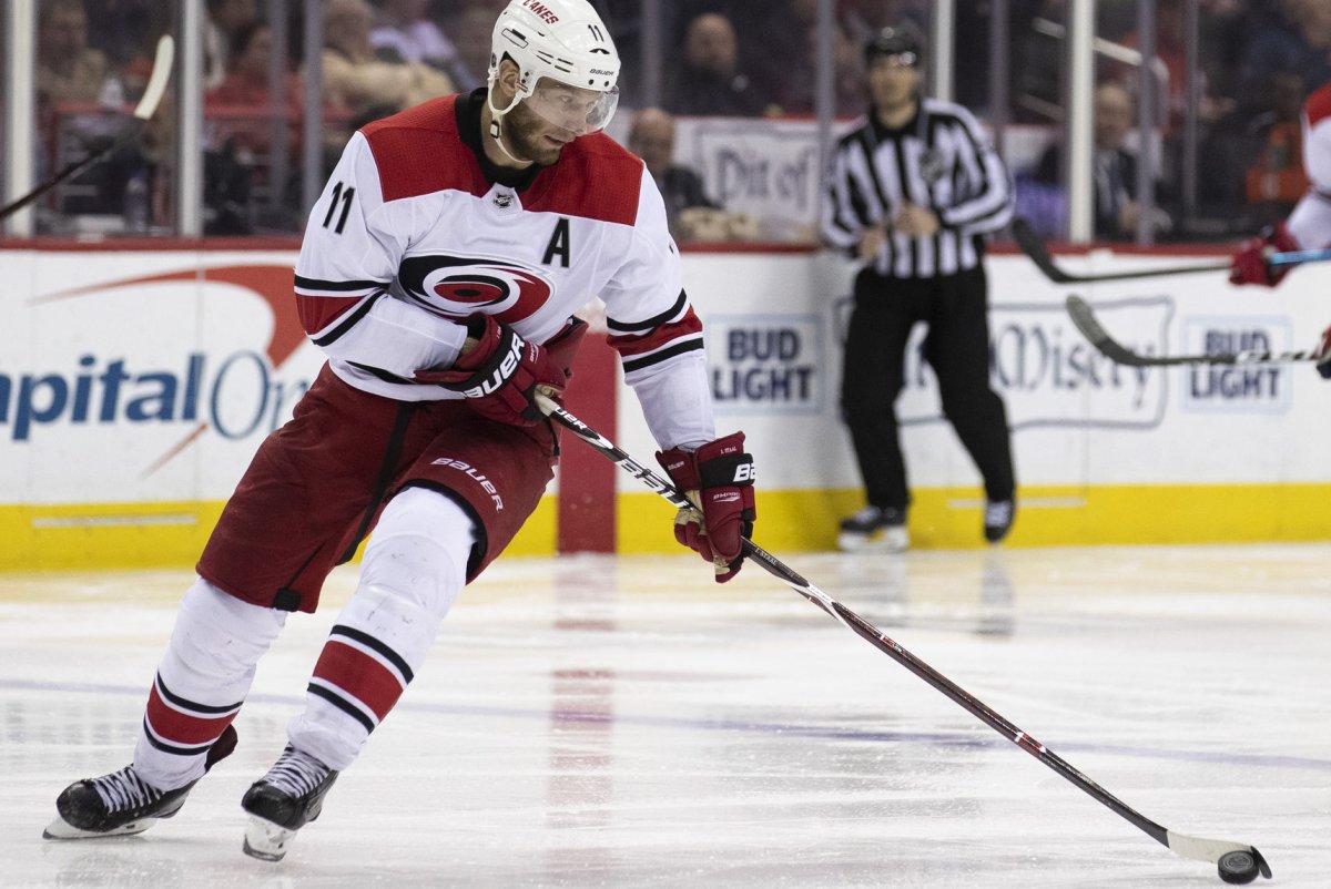 Hurricanes' Staal gets in first fight since 2017 in record 910th game