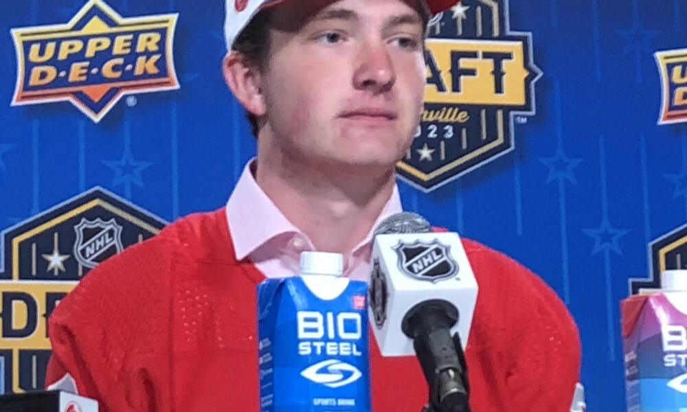 Trey Augustine, red wings