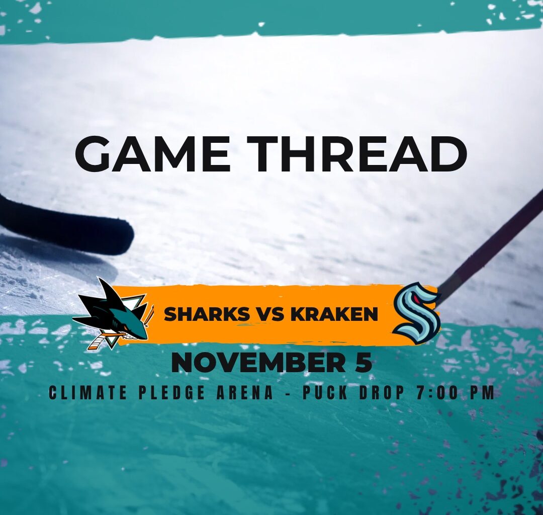 Sharks at Kraken game 14: Lines, game thread and how to watch