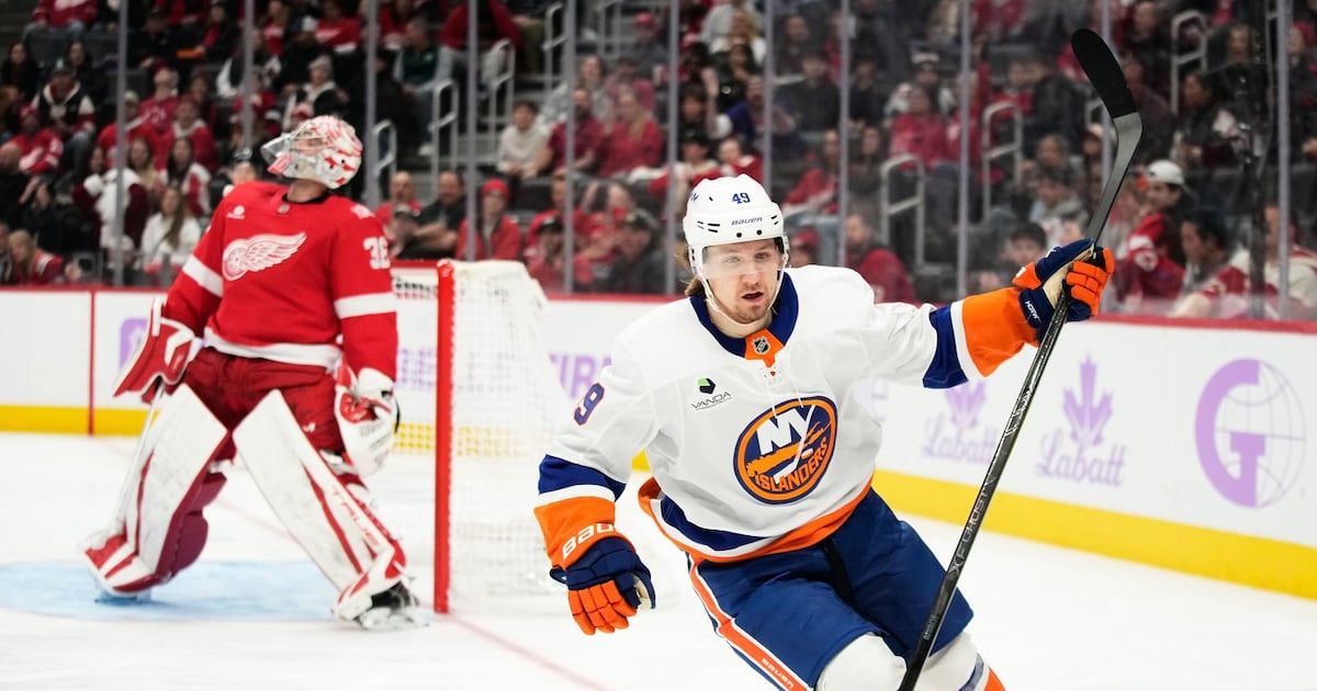 Ilya Sorokin stops 29 shots as New York Islanders beat Detroit Red Wings