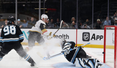 Jack Eichel Leads Offense in Golden Knights' Win Over the Mammoth - The Hockey Writers - Vegas Golden Knights