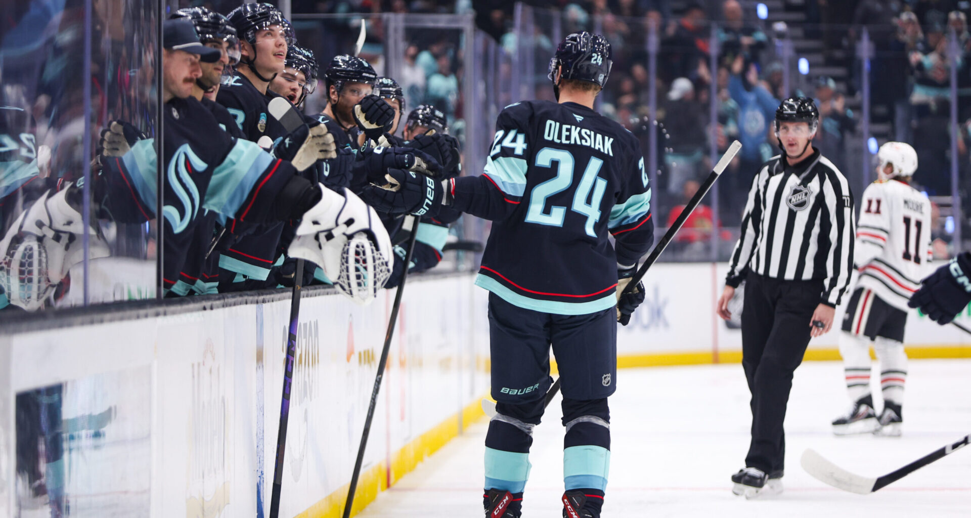 3 Different Goal Scorers Lead Kraken to 3-1 Victory Over Blackhawks - The Hockey Writers - Seattle Kraken