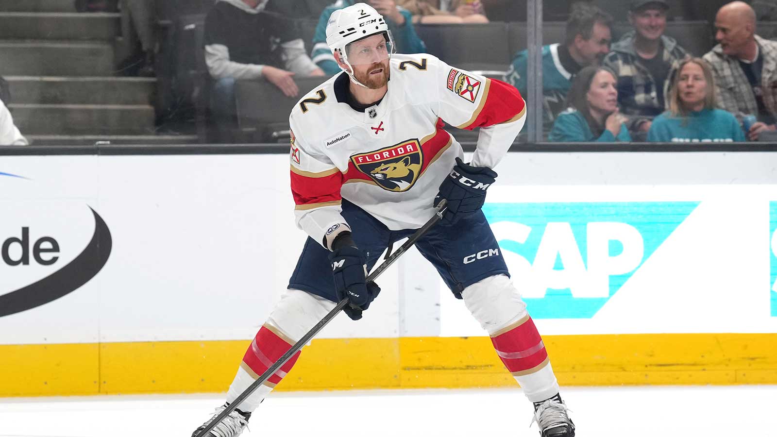 Florida Panthers defenseman Jeff Petry (2) during the second period against the San Jose Sharks at SAP Center at San Jose.