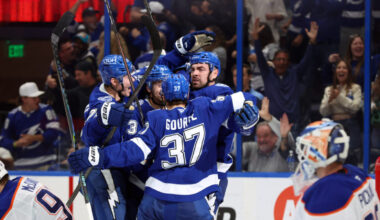 Lightning Make Late Comeback to Down Oilers 2-1 in Overtime Thriller