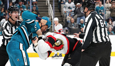 Stutzle breaks tie in 3rd, Senators edge Sharks