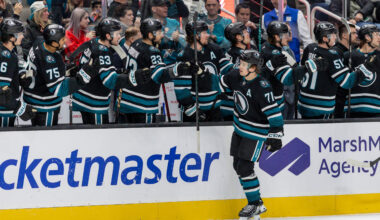 Macklin Celebrini Hat Trick Carries Sharks Past Mammoth - The Hockey Writers - San Jose Sharks