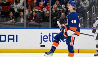 Matthew Schaefer is selected as the first overall pick to the New York Islanders in the first round of the 2025 NHL Draft at Peacock Theater.