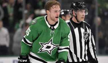 New York Islanders head coach Patrick Roy coaches against the Minnesota Wild during the first period at UBS Arena.