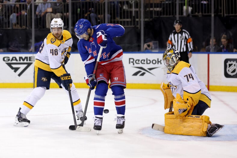 NHL: Nashville Predators at New York Rangers