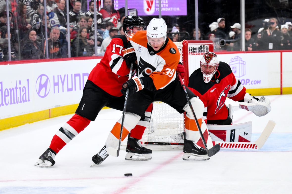 Devils Falter in Second, Can't Complete Late Comeback vs. Flyers