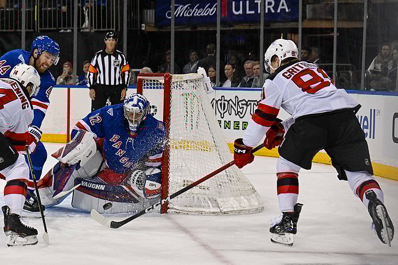 NHL: Preseason-New Jersey Devils at New York Rangers