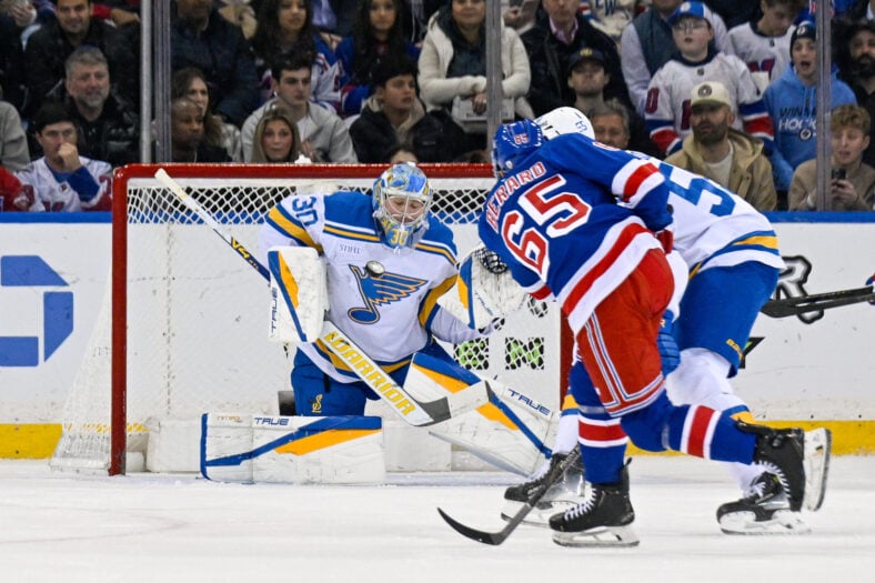 NHL: St. Louis Blues at New York Rangers
