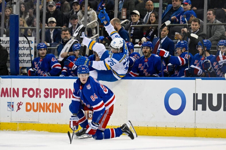 NHL: St. Louis Blues at New York Rangers