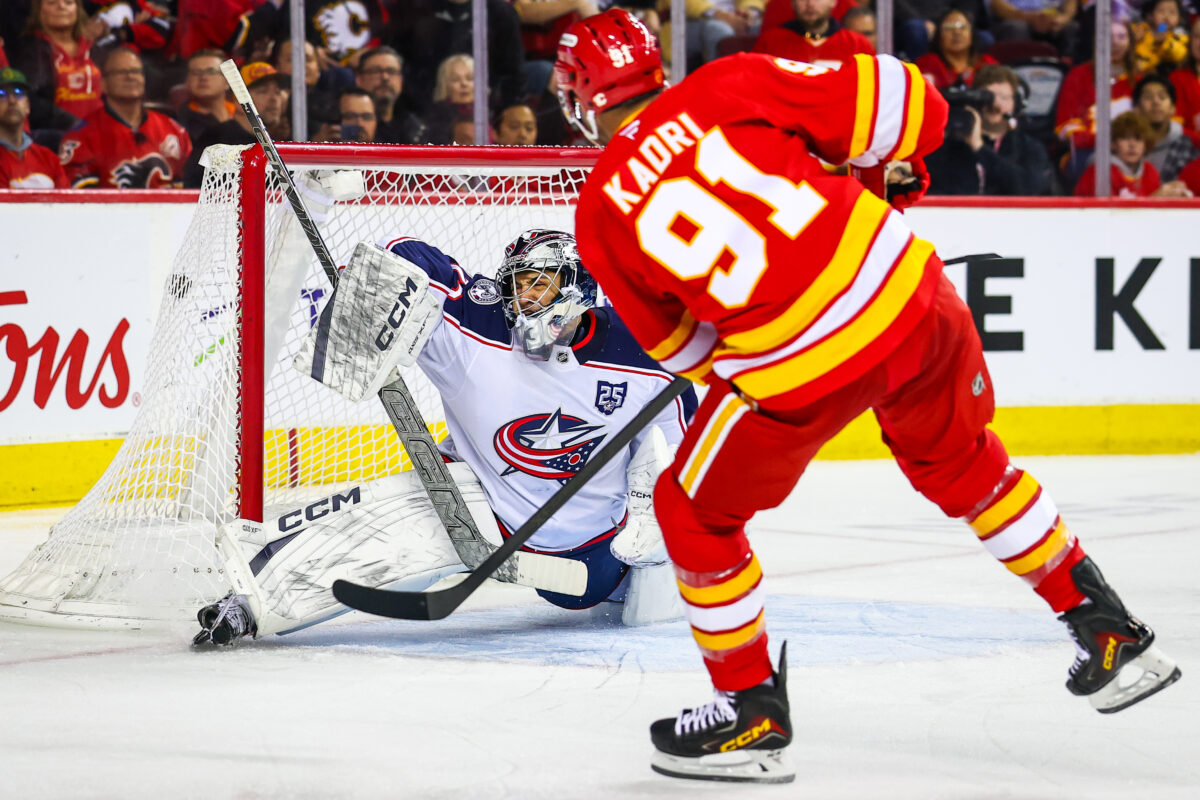 Nazem Kadri Calgary Flames Jet Greaves Columbus Blue Jackets