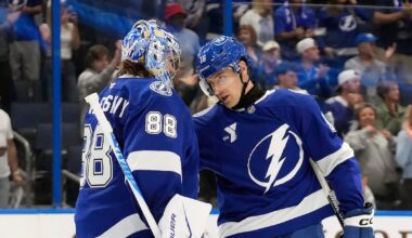 Andrei Vasilevskiy stops 32 shots as Tampa Bay Lightning beat Calgary Flames for fifth straight victory