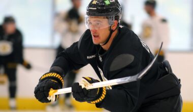 Defenseman Nikita Zadorov entered Wednesday night's game against the Islanders leading the Bruins in shorthanded ice time per game.