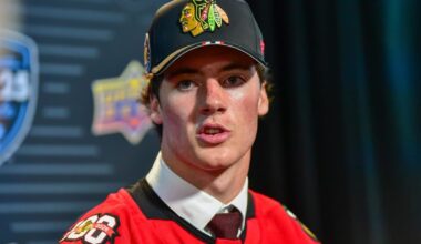 Blackhawks prospect Mason West leads high school to football state championship as quarterback